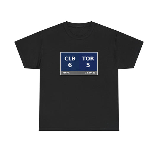 CLB vs TOR Scoreboard Tee 12.30.23