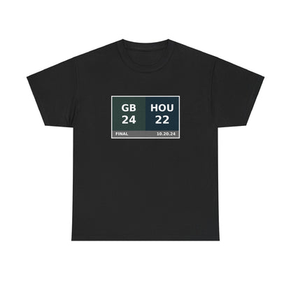 GB vs HOU Scoreboard Tee 10.20.24