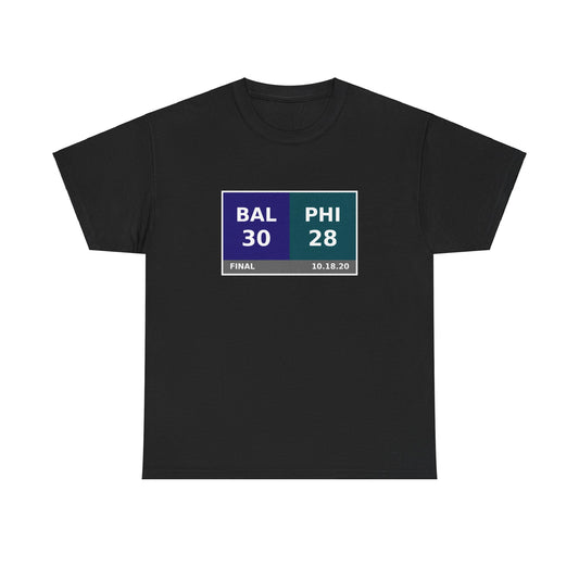 BAL vs PHI Scoreboard Tee 10.18.20