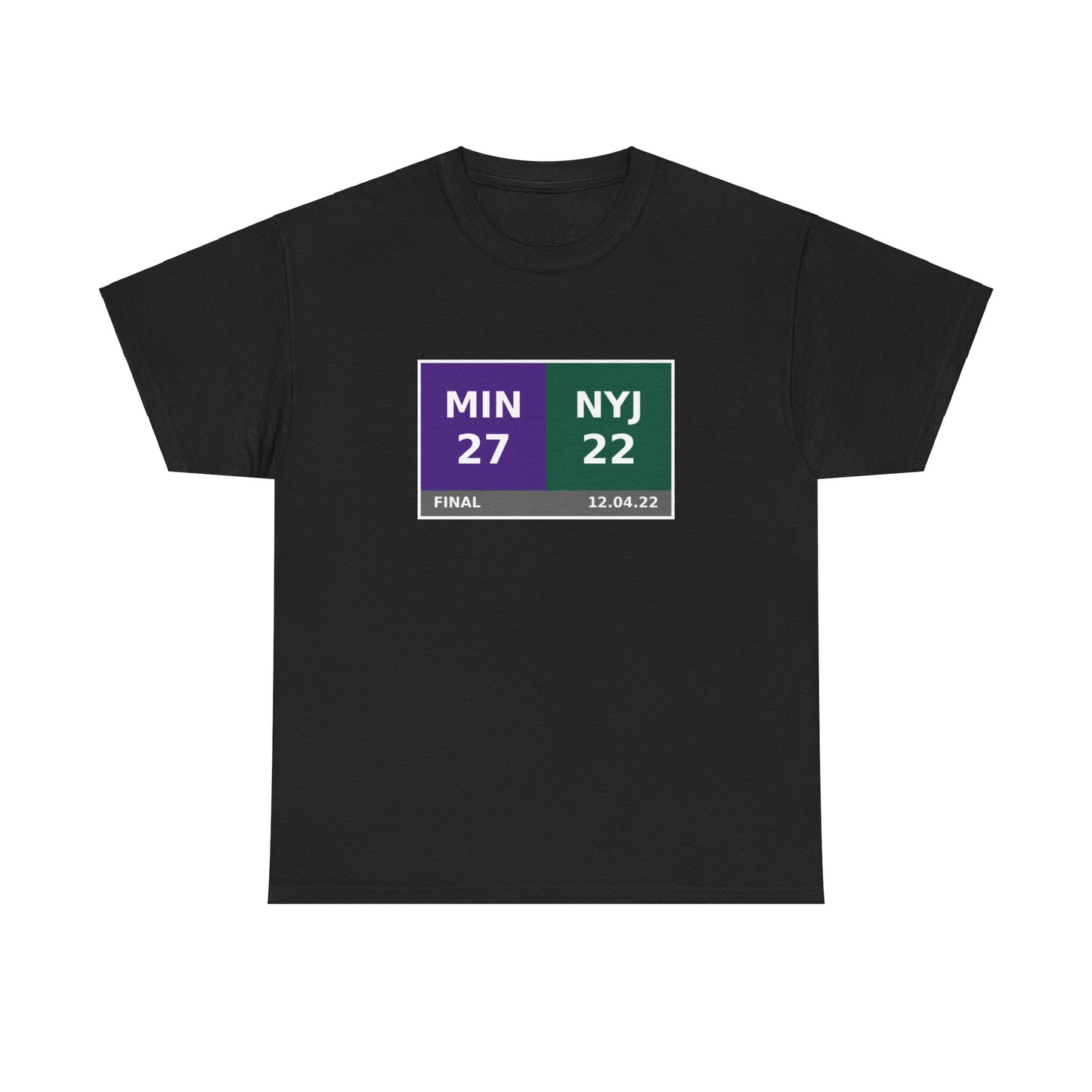 MIN vs NYJ Scoreboard Tee 12.04.22