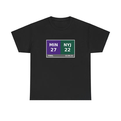 MIN vs NYJ Scoreboard Tee 12.04.22