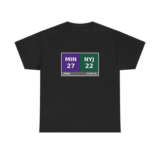 MIN vs NYJ Scoreboard Tee 12.04.22