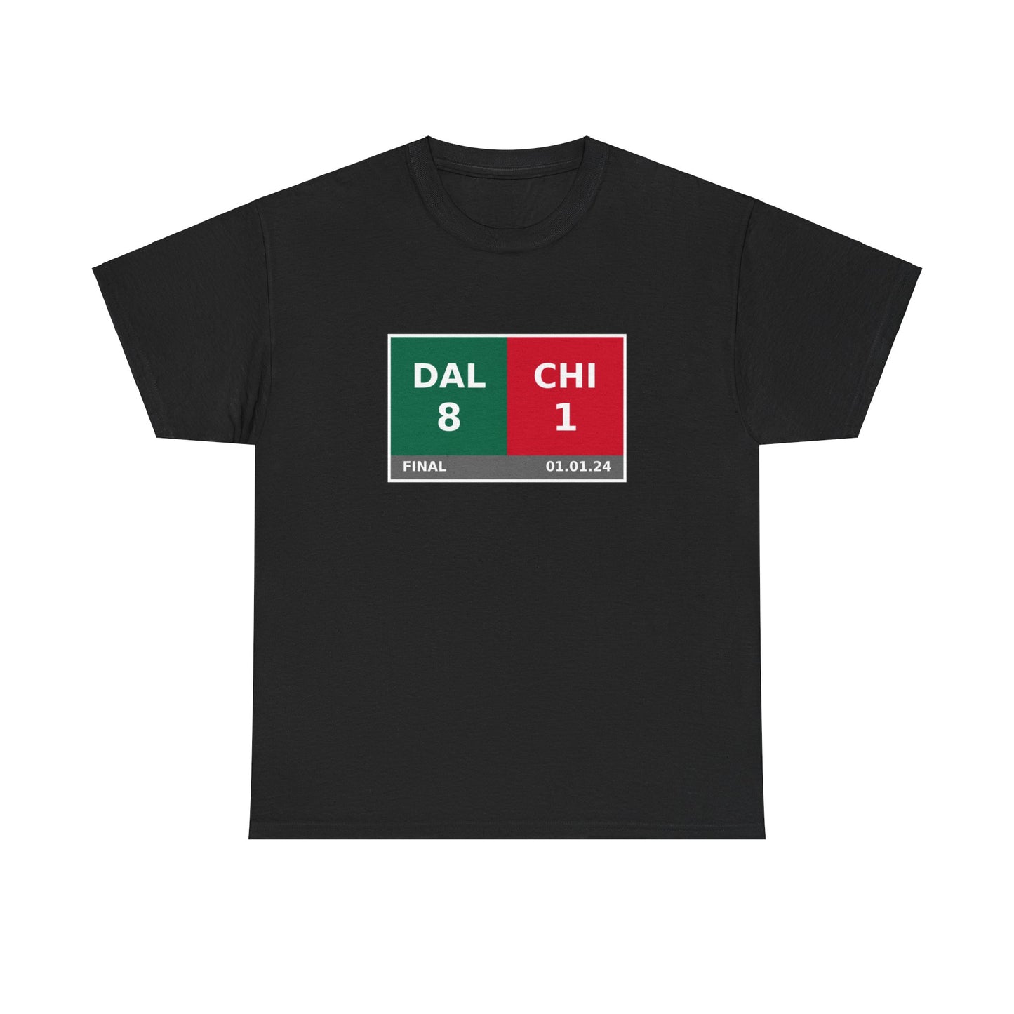 DAL vs CHI Scoreboard Tee 01.01.24