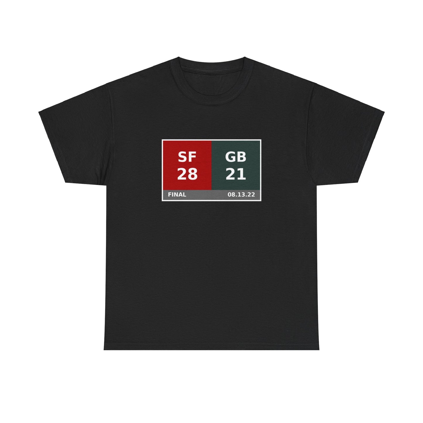 SF vs GB Scoreboard Tee 08.13.22