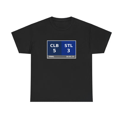 CLB vs STL Scoreboard Tee 10.02.23