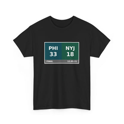 PHI vs NYJ Scoreboard Tee 12.05.21