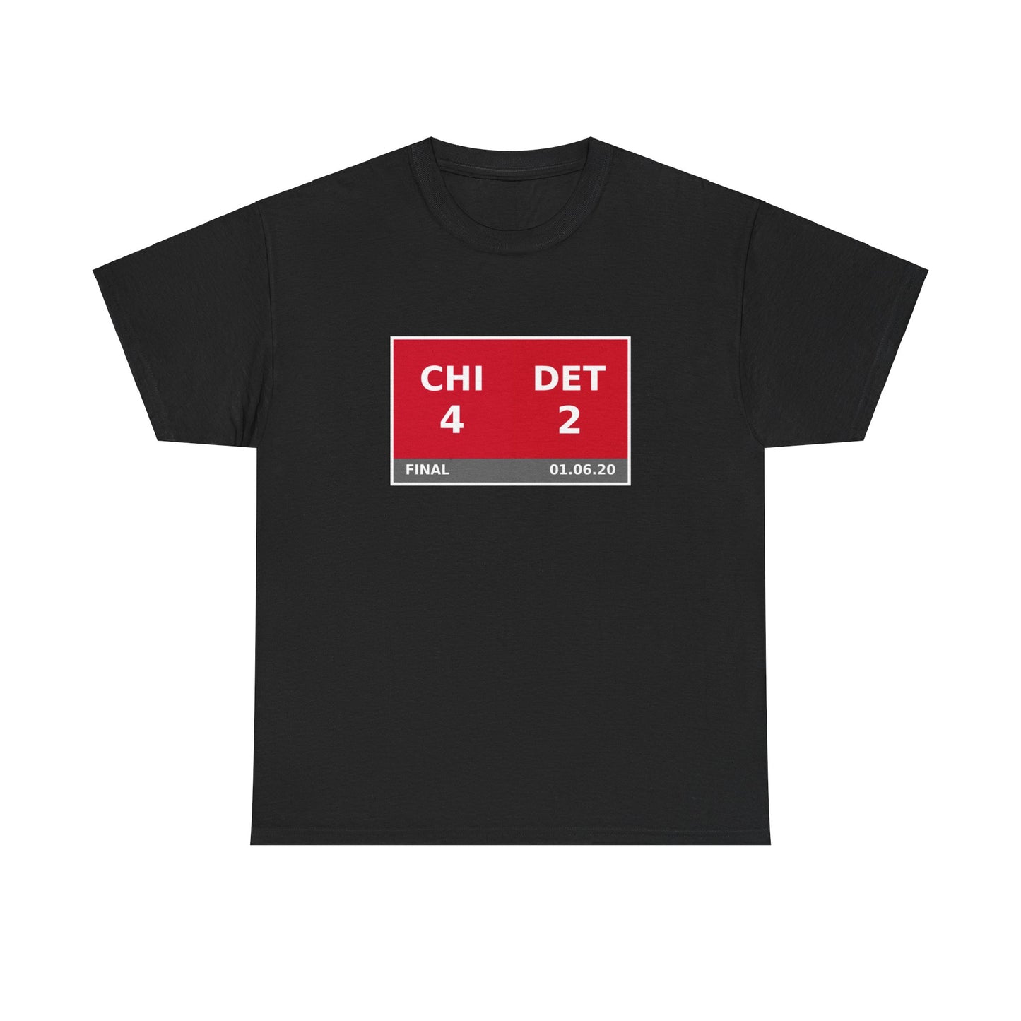 CHI vs DET Scoreboard Tee 01.06.20