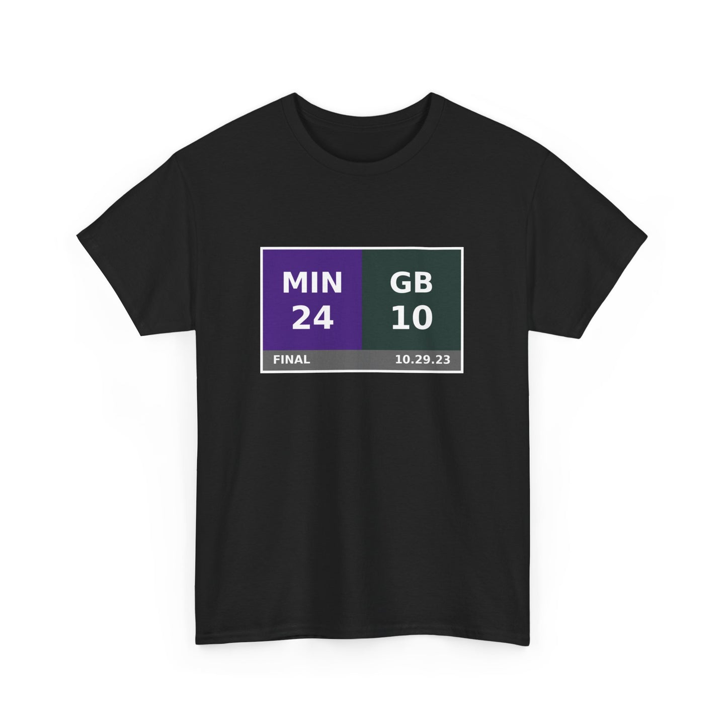 MIN vs GB Scoreboard Tee 10.29.23