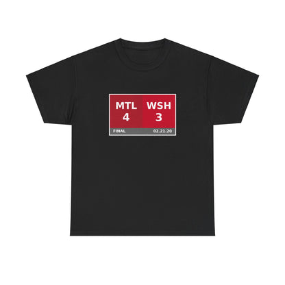 MTL vs WSH Scoreboard Tee 02.21.20