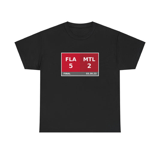 FLA vs MTL Scoreboard Tee 03.30.23