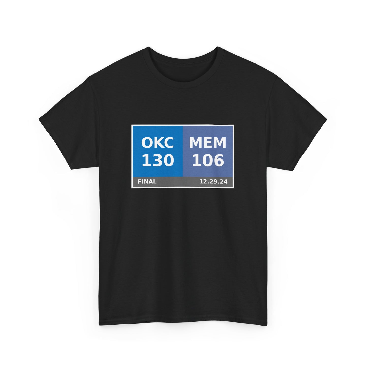 OKC vs MEM Scoreboard Tee 12.29.24