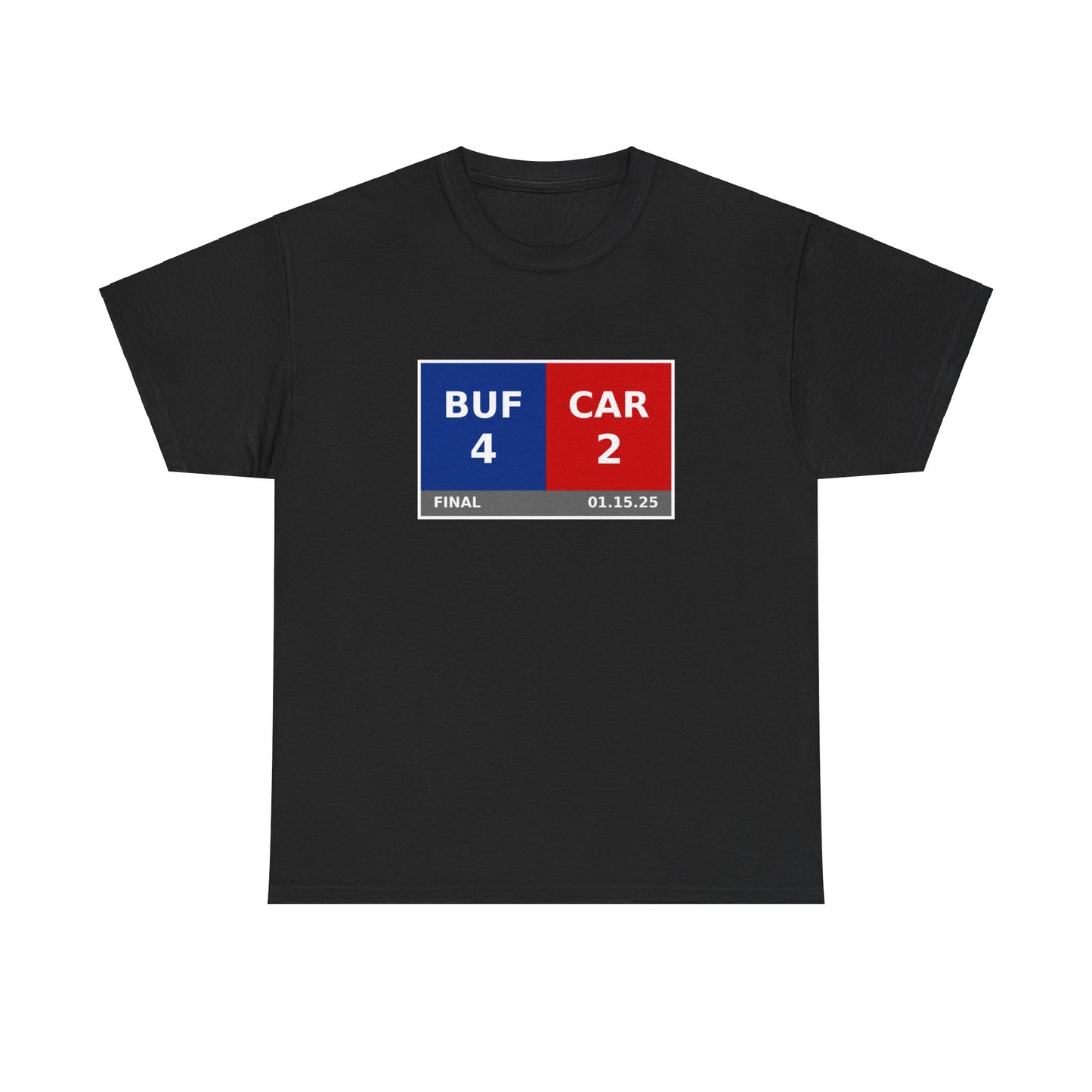 BUF vs CAR Scoreboard Tee 01.15.25