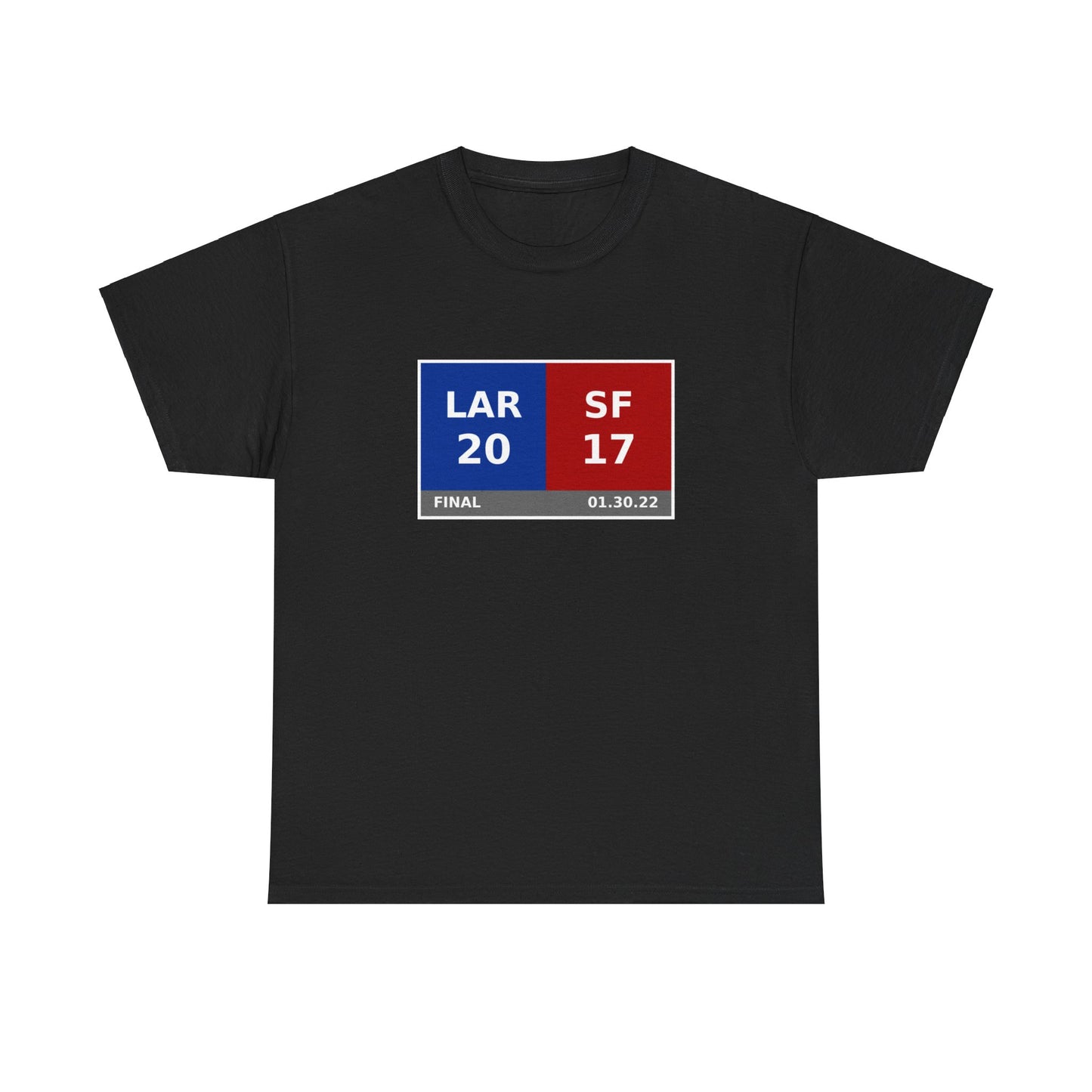 LAR vs SF Scoreboard Tee 01.30.22