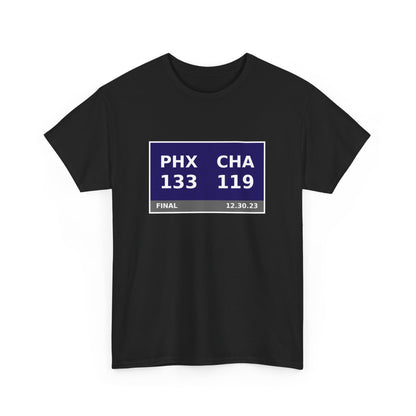 PHX vs CHA Scoreboard Tee 12.30.23