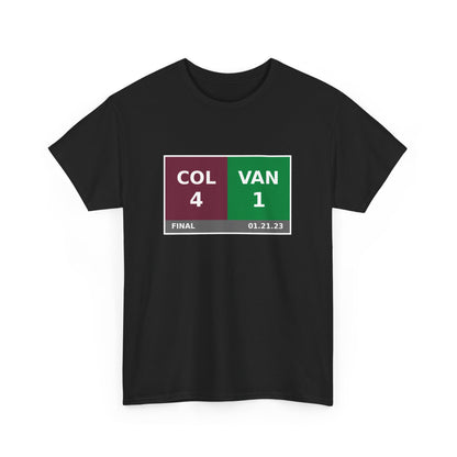 COL vs VAN Scoreboard Tee 01.21.23