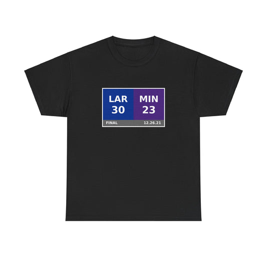 LAR vs MIN Scoreboard Tee 12.26.21