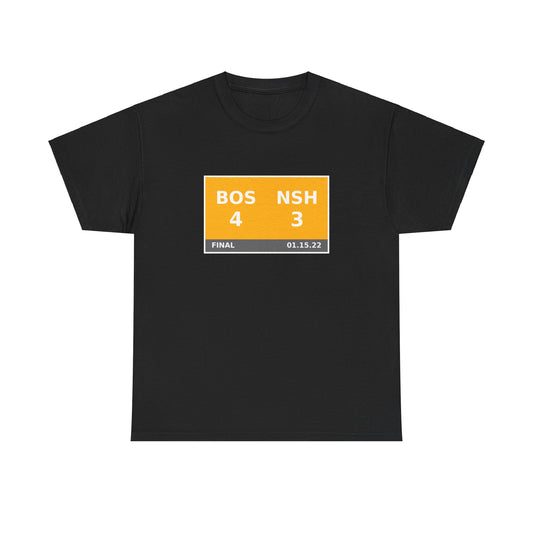 BOS vs NSH Scoreboard Tee 01.15.22