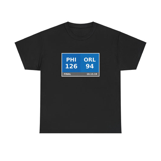 PHI vs ORL Scoreboard Tee 10.13.19