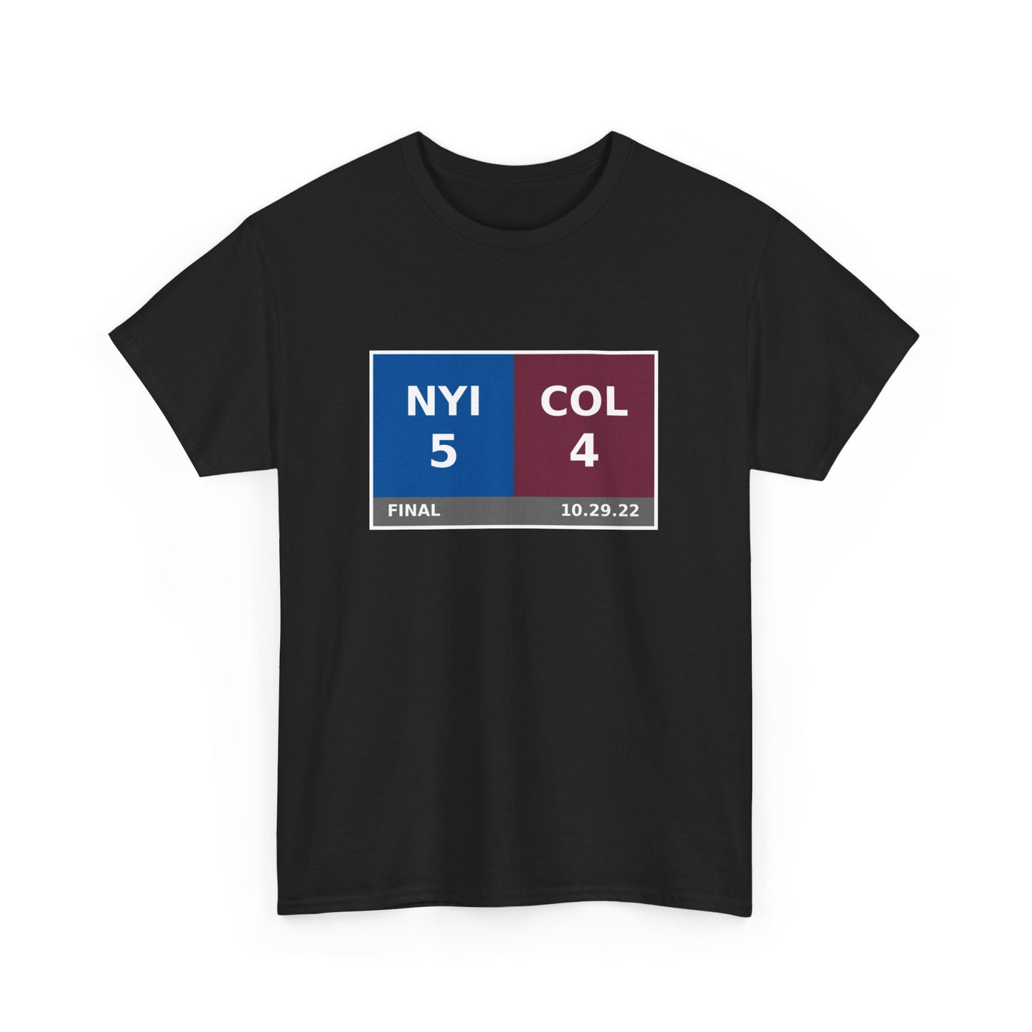 NYI vs COL Scoreboard Tee 10.29.22