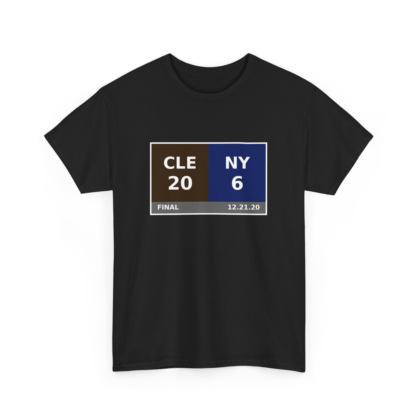 CLE vs NY Scoreboard Tee 12.21.20