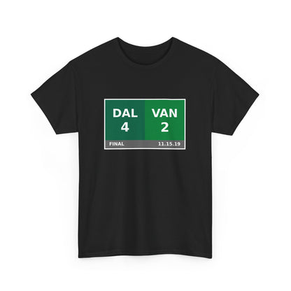 DAL vs VAN Scoreboard Tee 11.15.19