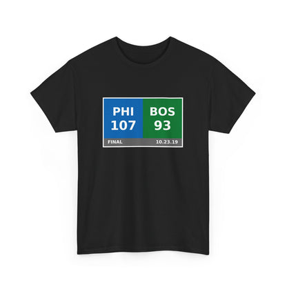 PHI vs BOS Scoreboard Tee 10.23.19