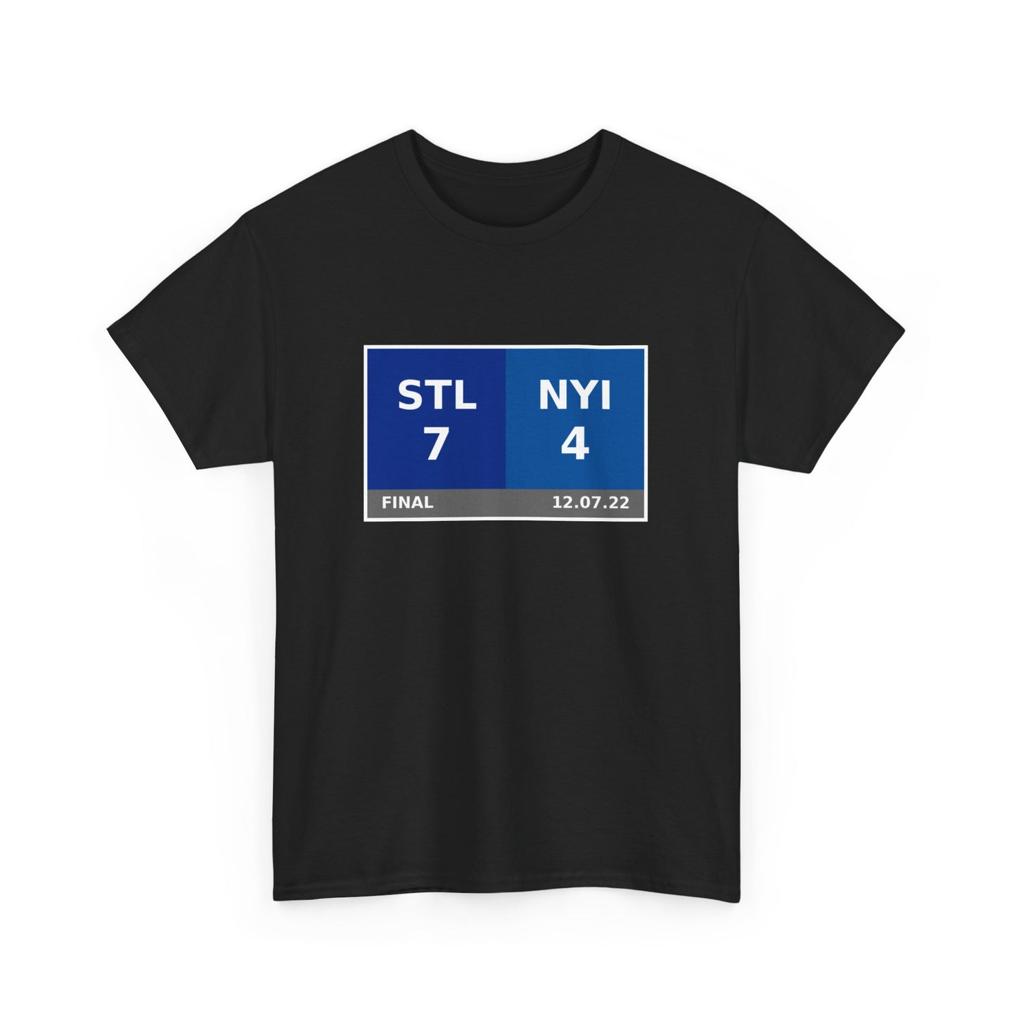 STL vs NYI Scoreboard Tee 12.07.22