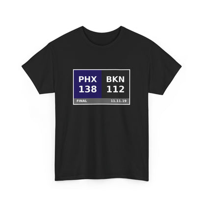 PHX vs BKN Scoreboard Tee 11.11.19