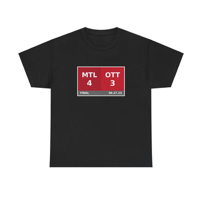 MTL vs OTT Scoreboard Tee 09.27.23