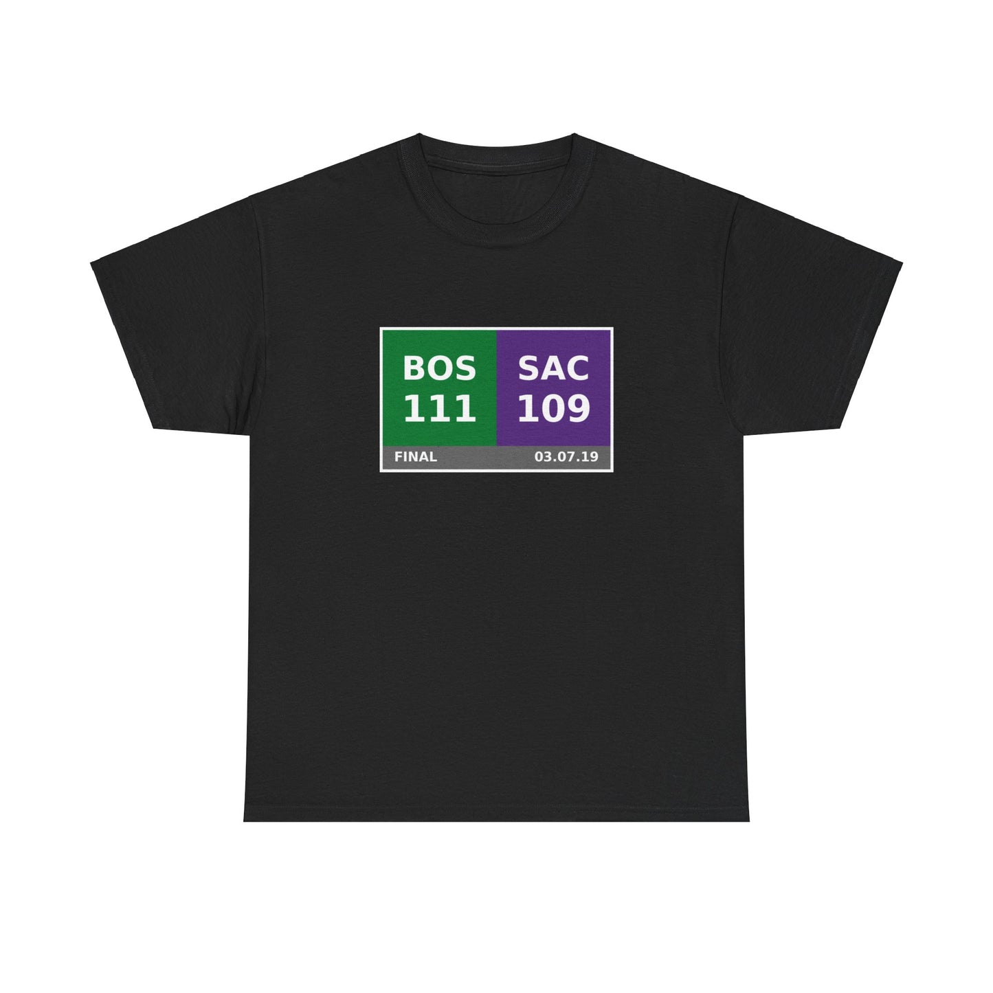 BOS vs SAC Scoreboard Tee 03.07.19