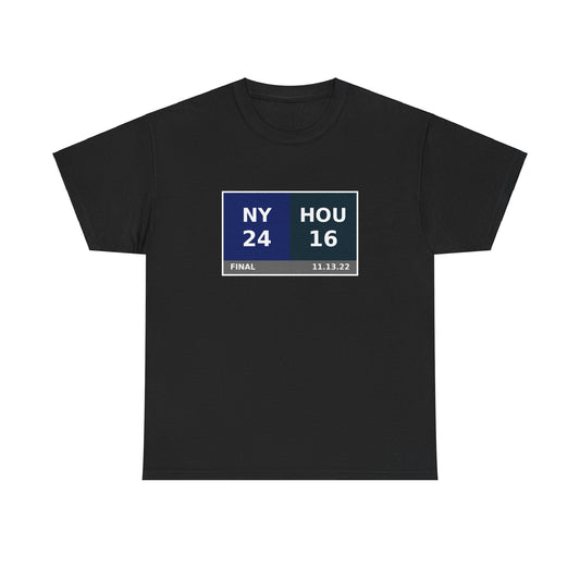 NY vs HOU Scoreboard Tee 11.13.22