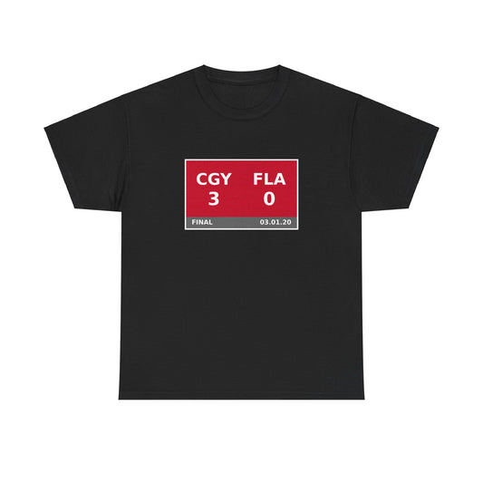 CGY vs FLA Scoreboard Tee 03.01.20