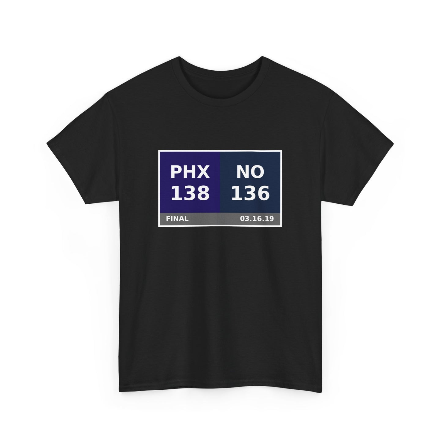 PHX vs NO Scoreboard Tee 03.16.19