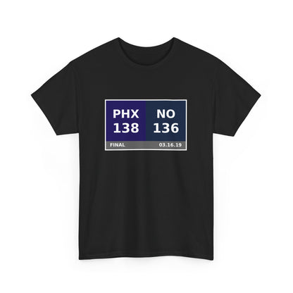 PHX vs NO Scoreboard Tee 03.16.19