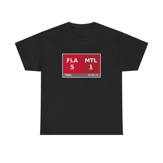 FLA vs MTL Scoreboard Tee 12.01.23