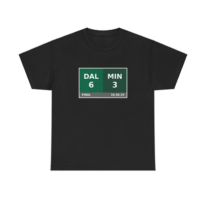 DAL vs MIN Scoreboard Tee 10.30.19