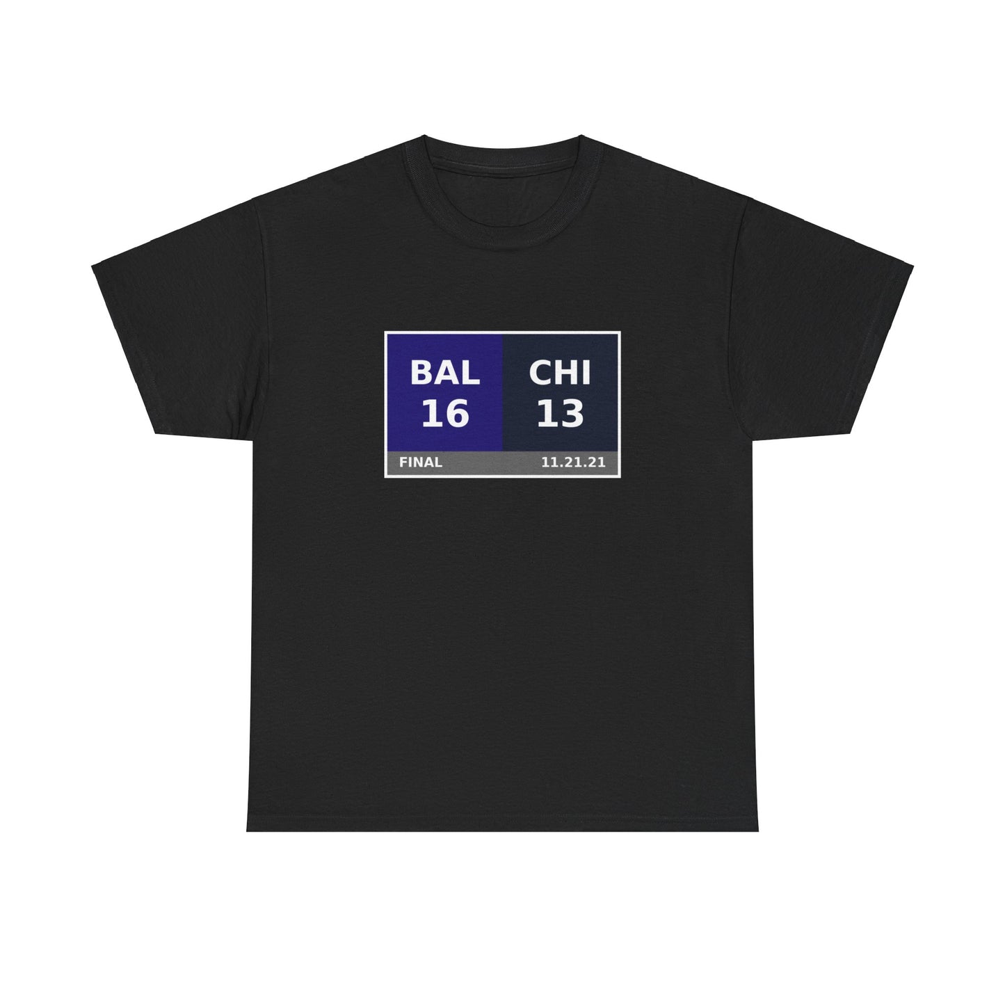 BAL vs CHI Scoreboard Tee 11.21.21