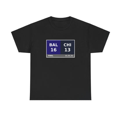 BAL vs CHI Scoreboard Tee 11.21.21