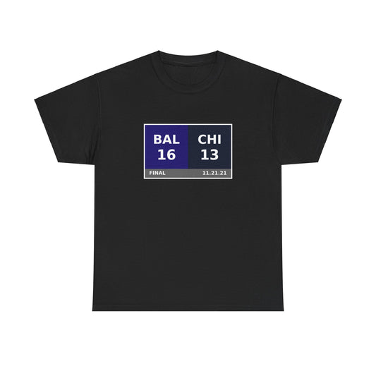 BAL vs CHI Scoreboard Tee 11.21.21