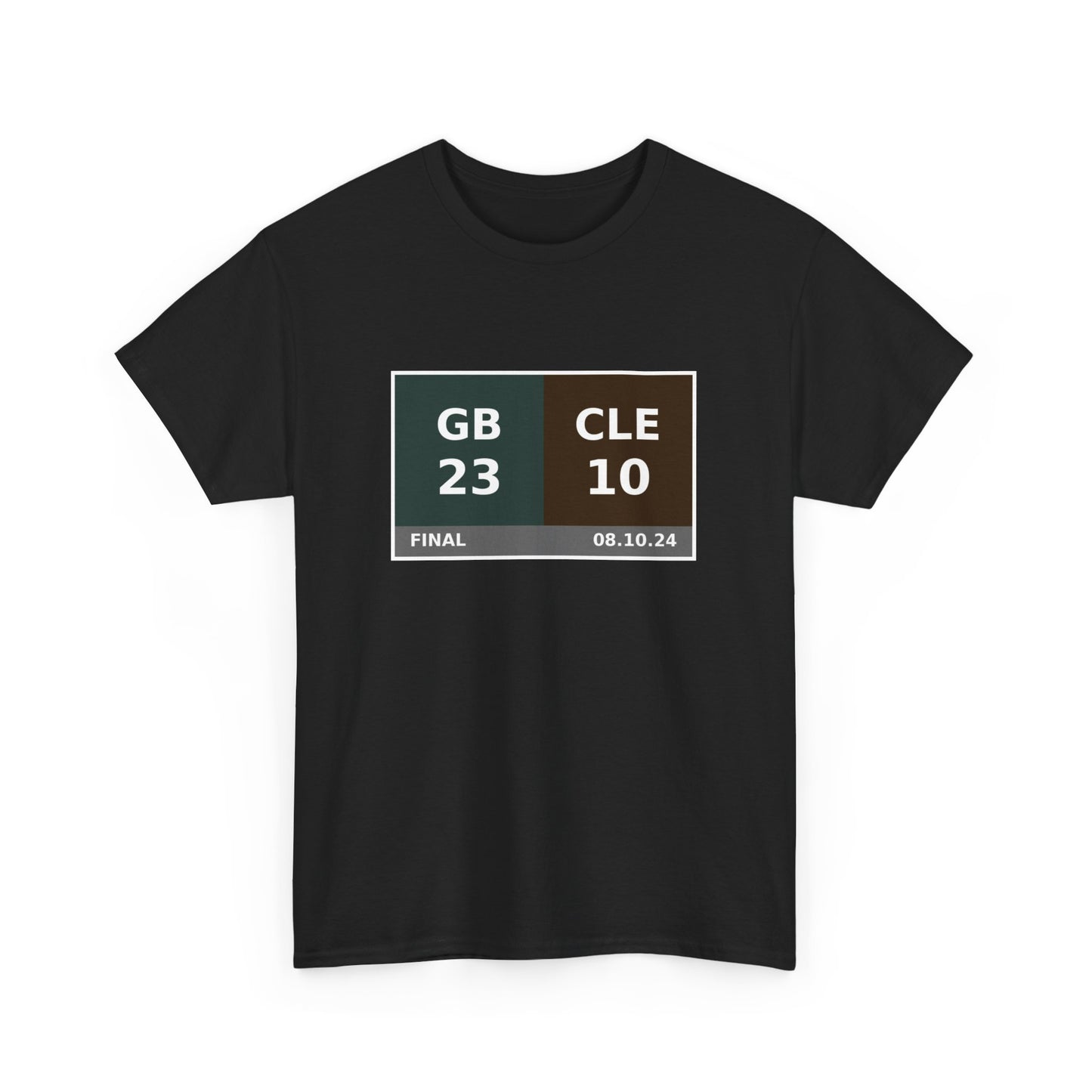 GB vs CLE Scoreboard Tee 08.10.24