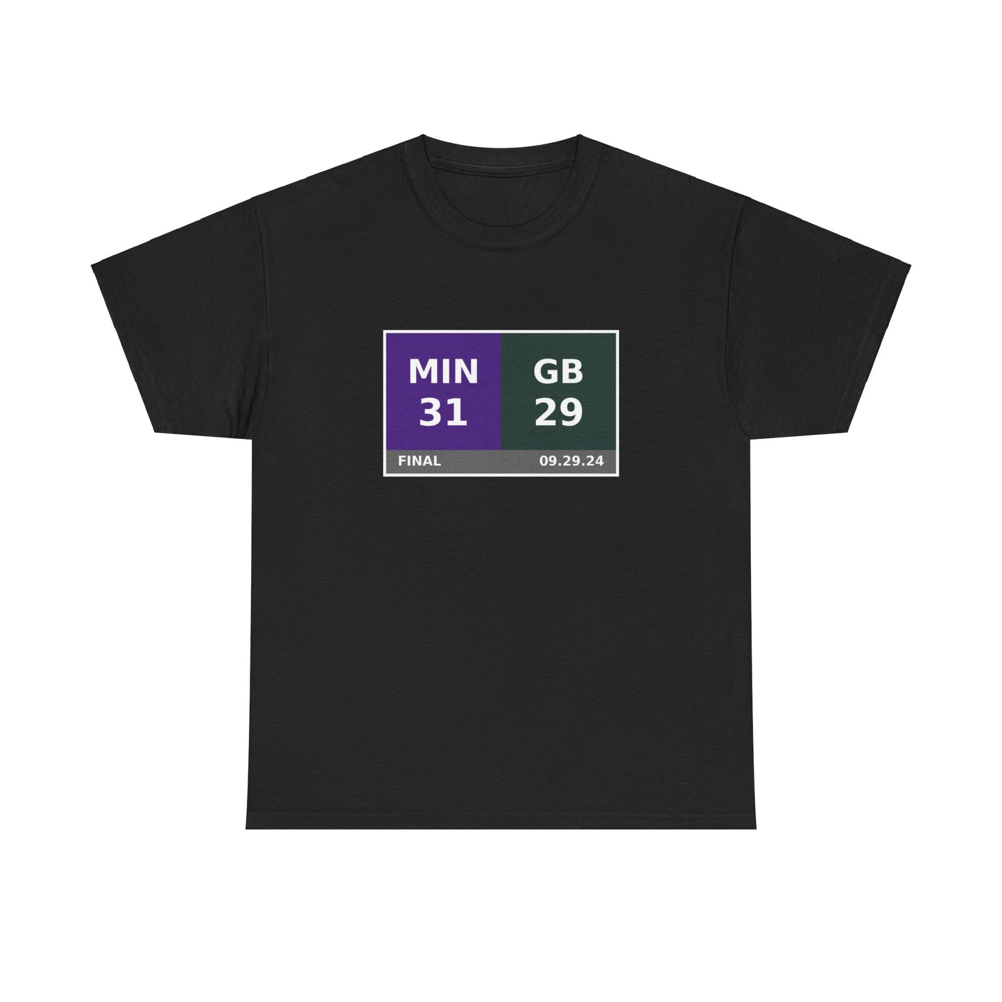 MIN vs GB Scoreboard Tee 09.29.24