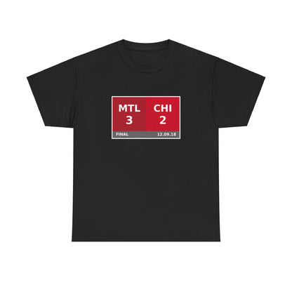 MTL vs CHI Scoreboard Tee 12.09.18