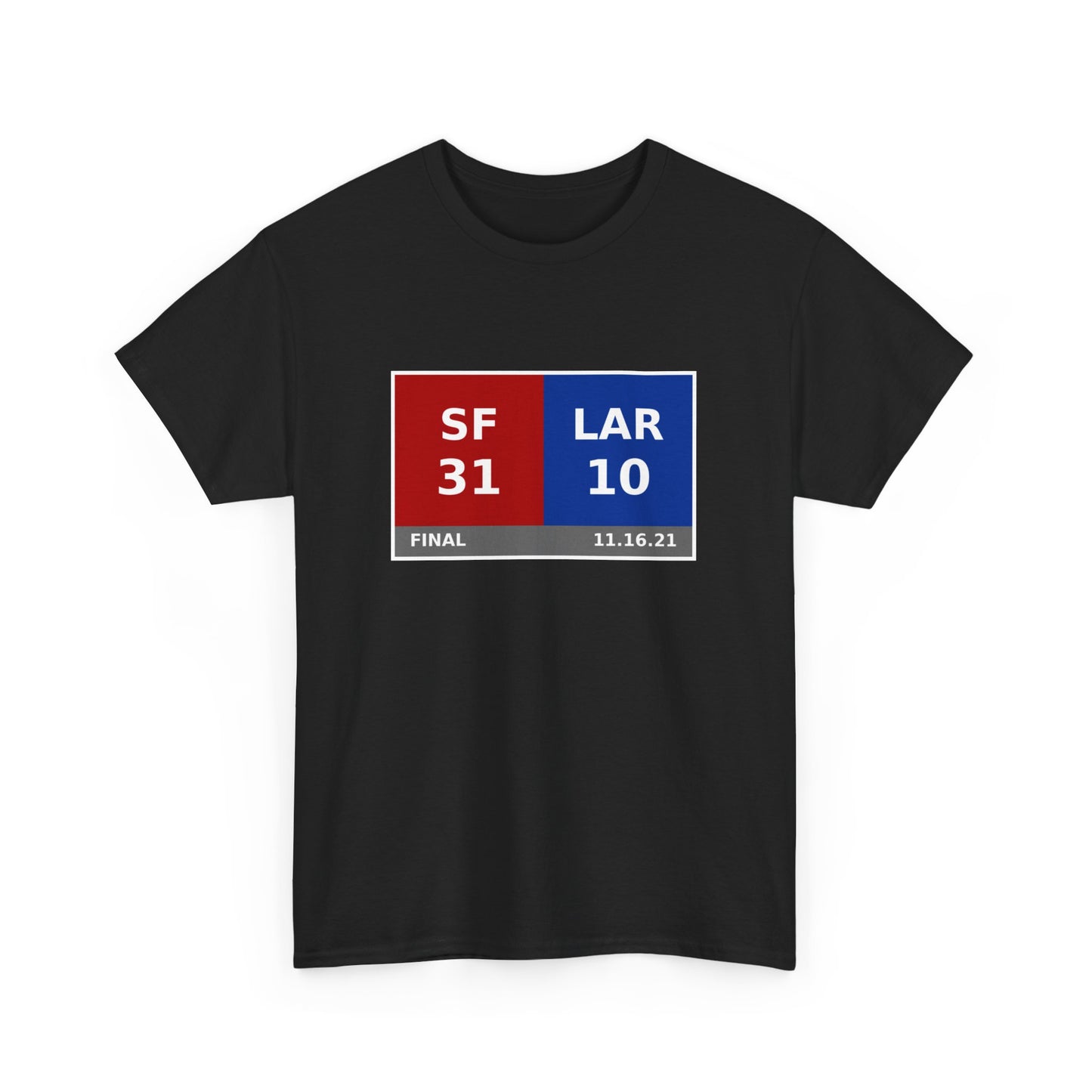 SF vs LAR Scoreboard Tee 11.16.21