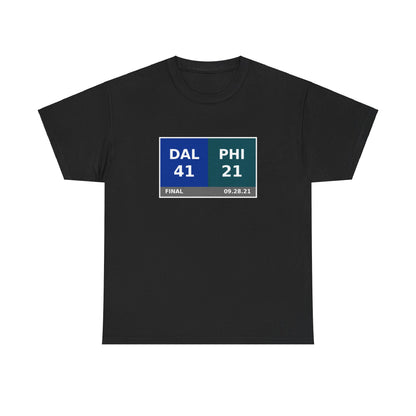 DAL vs PHI Scoreboard Tee 09.28.21