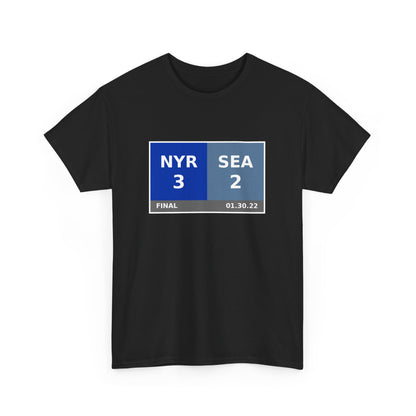 NYR vs SEA Scoreboard Tee 01.30.22