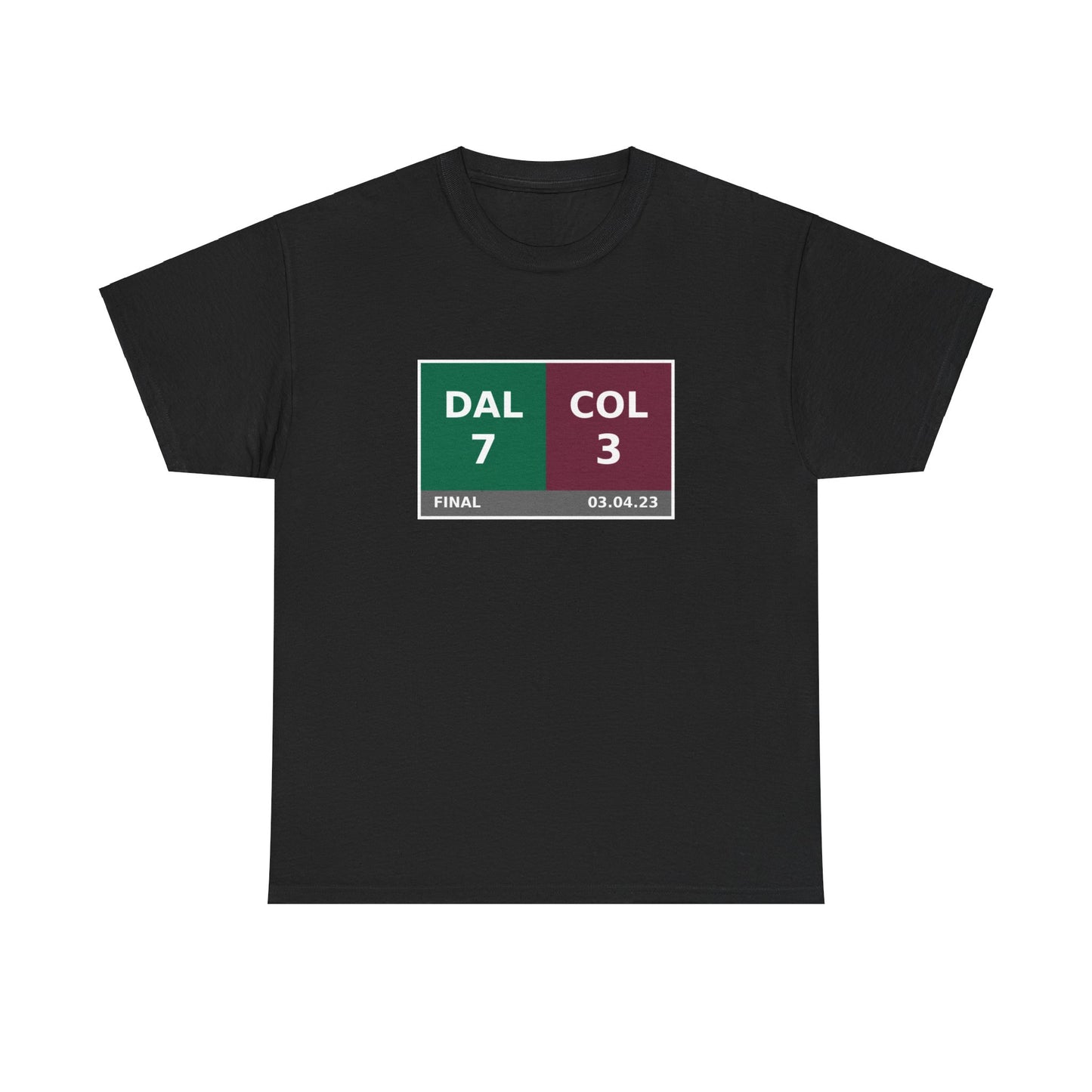 DAL vs COL Scoreboard Tee 03.04.23