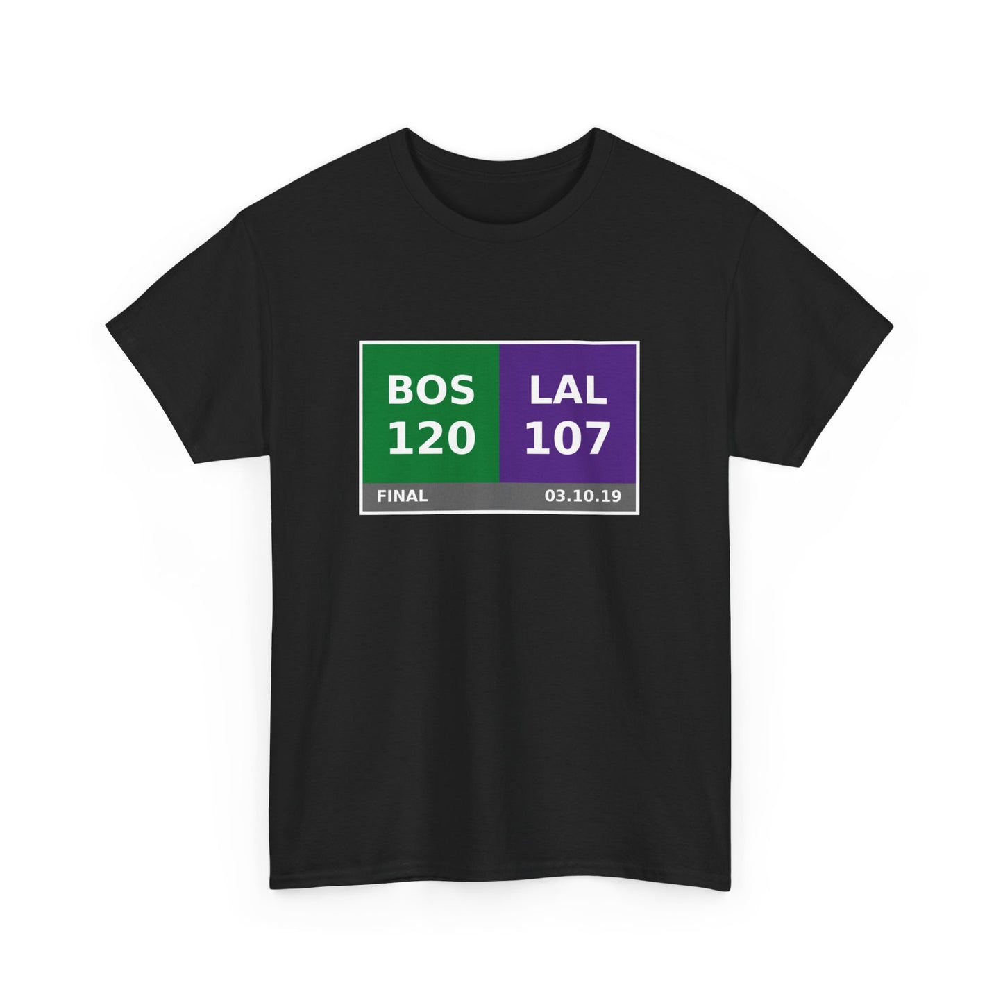 BOS vs LAL Scoreboard Tee 03.10.19