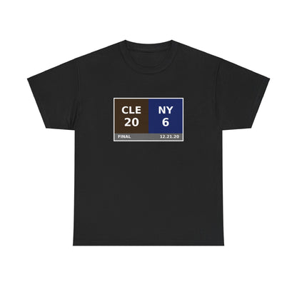 CLE vs NY Scoreboard Tee 12.21.20