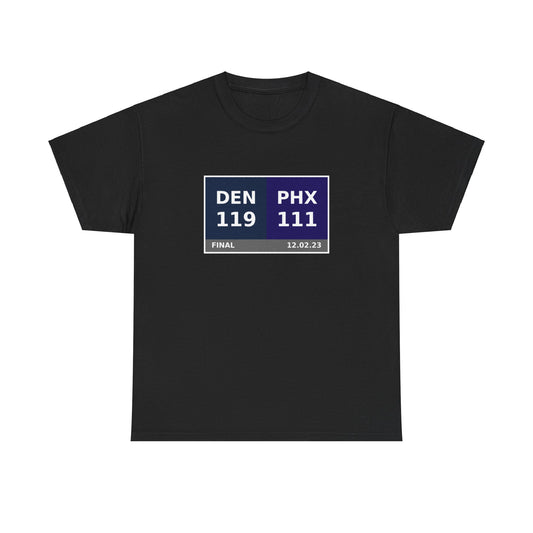 DEN vs PHX Scoreboard Tee 12.02.23