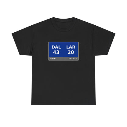 DAL vs LAR Scoreboard Tee 10.29.23